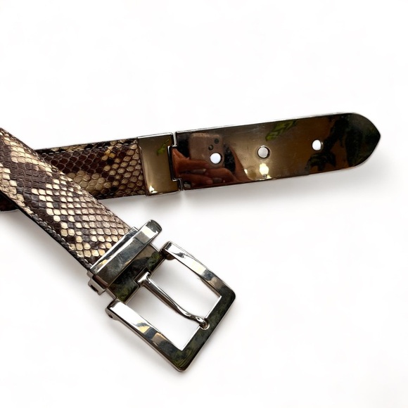 Joan & David Genuine Python Belt - Picture 2 of 4
